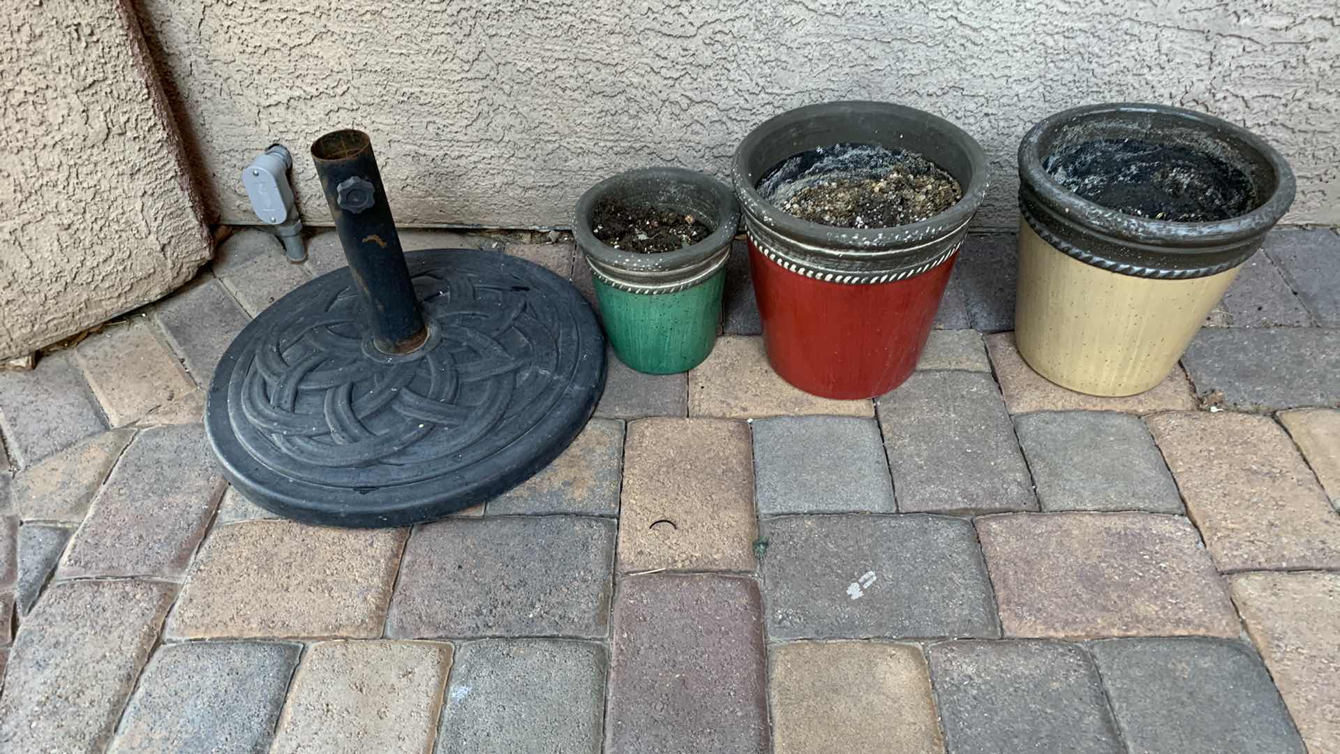 Photo 1 of 3-POTS AND AN UMBRELLA STAND