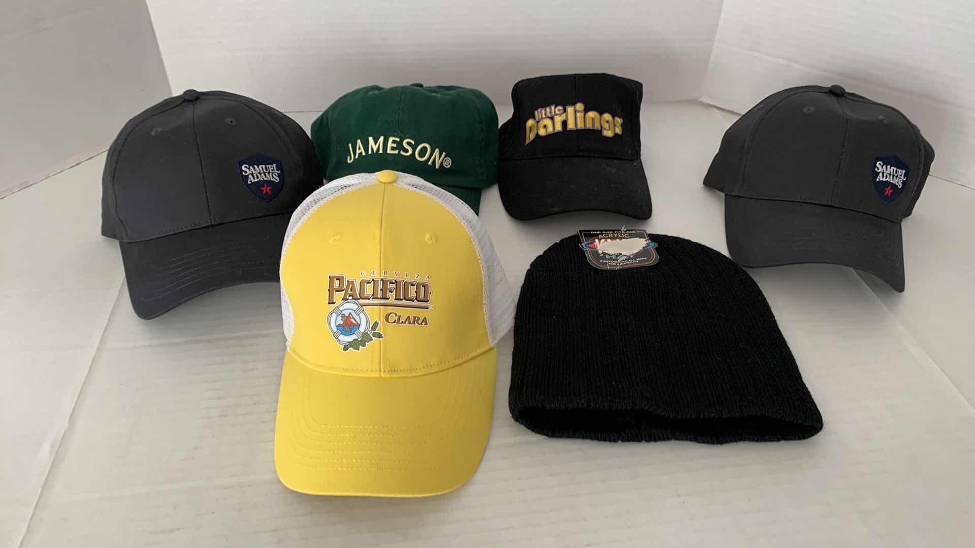 Photo 1 of MENS CAPS: SAMUEL ADAMS, JAMESON, PACIFICO