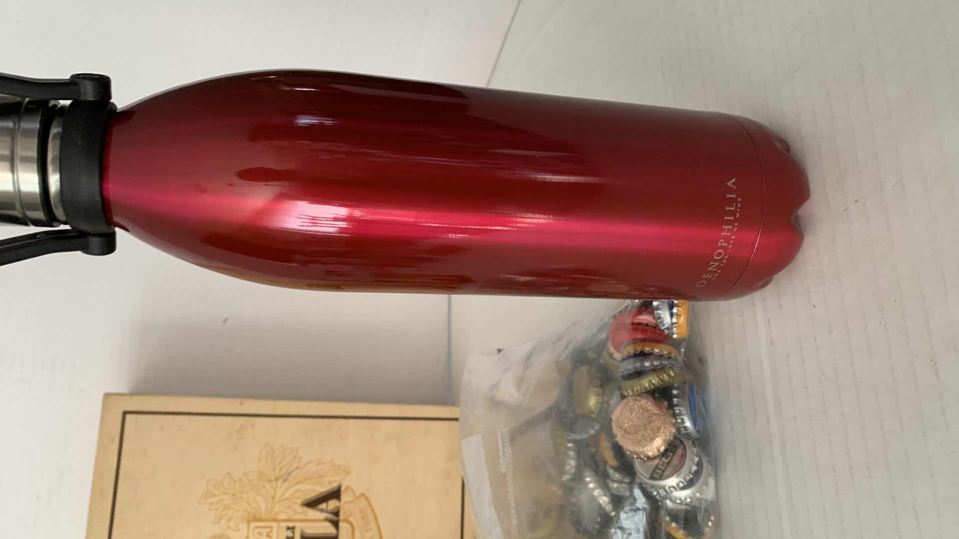 Photo 5 of BOTTLE CAPS, MILK BOTTLE SET, AND WINE CHILLER, WINE BOX