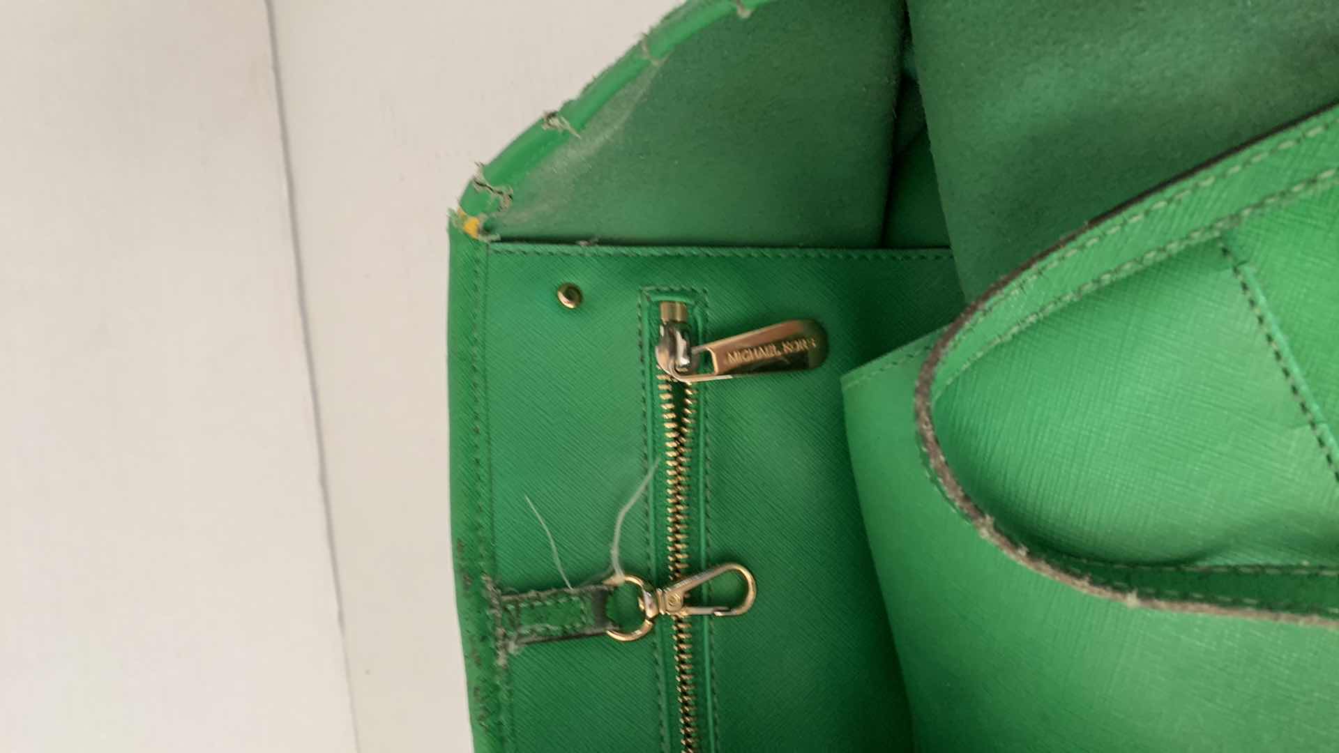 Photo 3 of MICHAEL KORS GREEN BEDFORD TOP PURSE