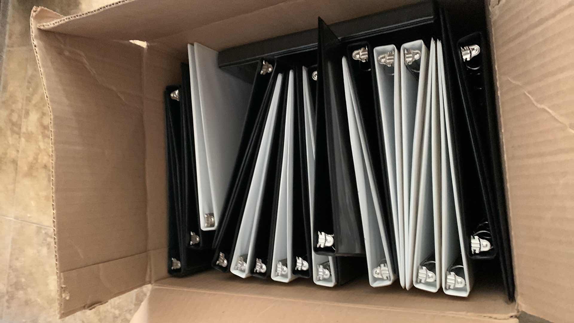 Photo 1 of BOX OF BINDERS