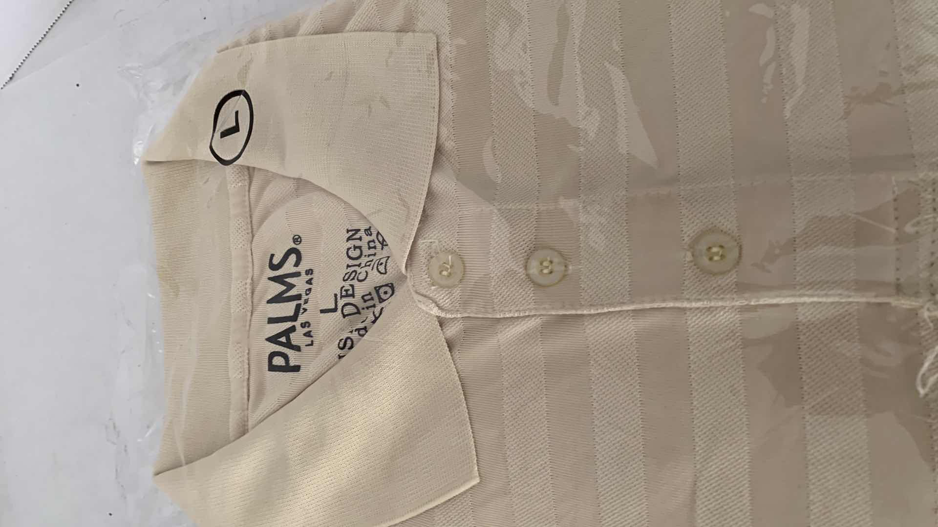 Photo 3 of 2-MENS PALMS GOLF SHIRTS SIZE XL & L