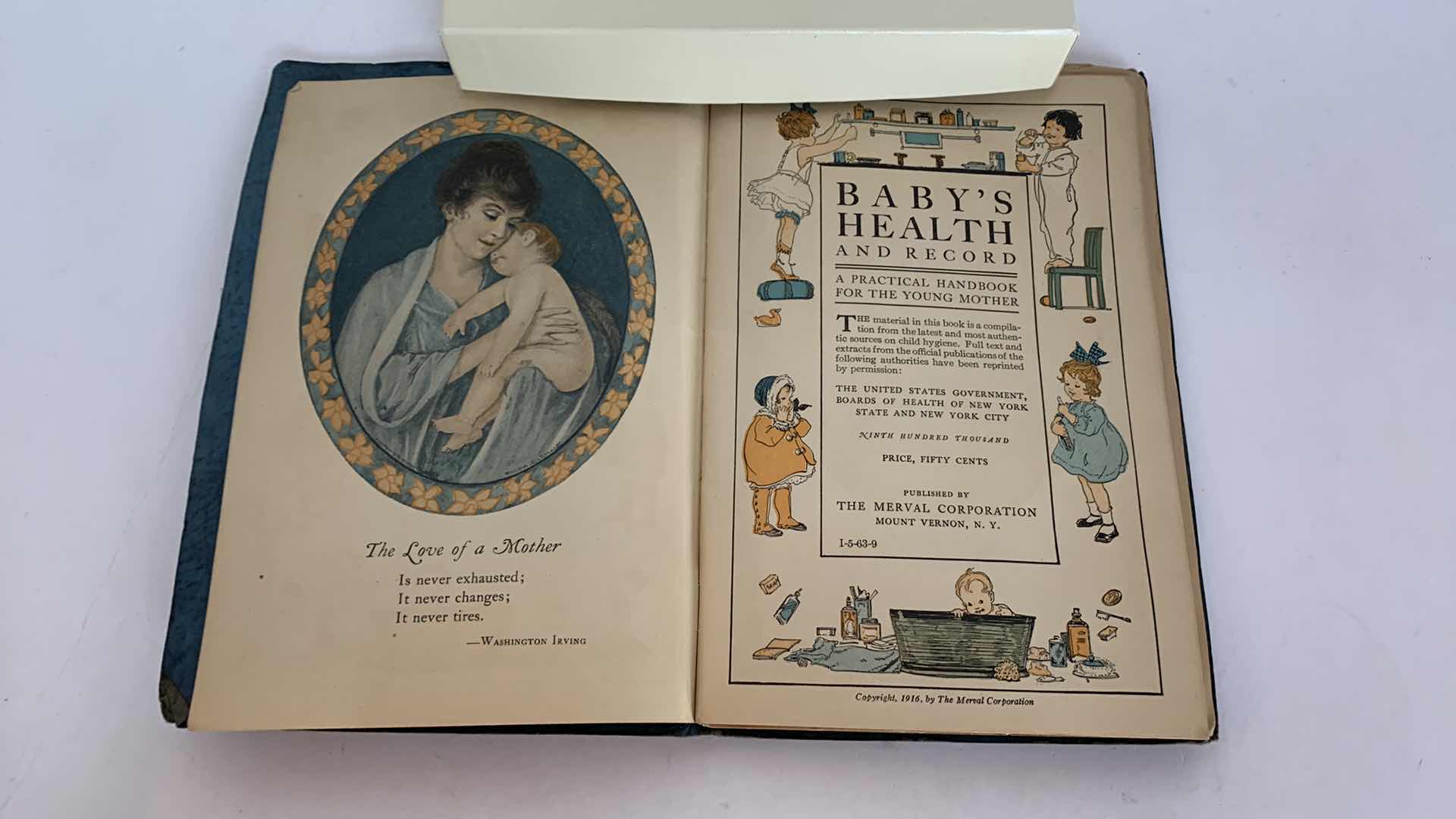 Photo 3 of ANTIQUE BABYS HEALTH BOOK 1916