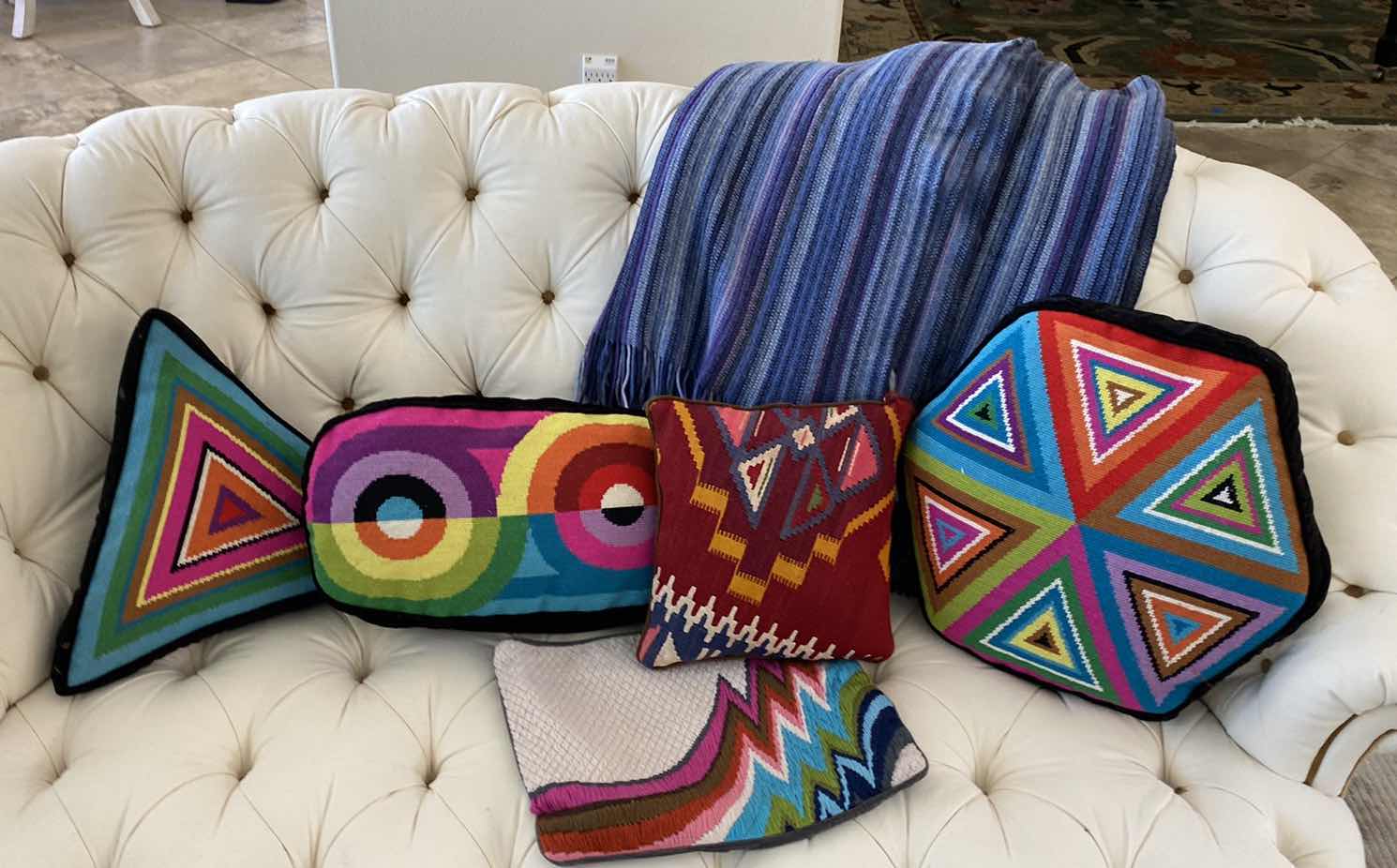Photo 1 of SOUTHWEST STYLE PILLOWS AND 2 THROWS