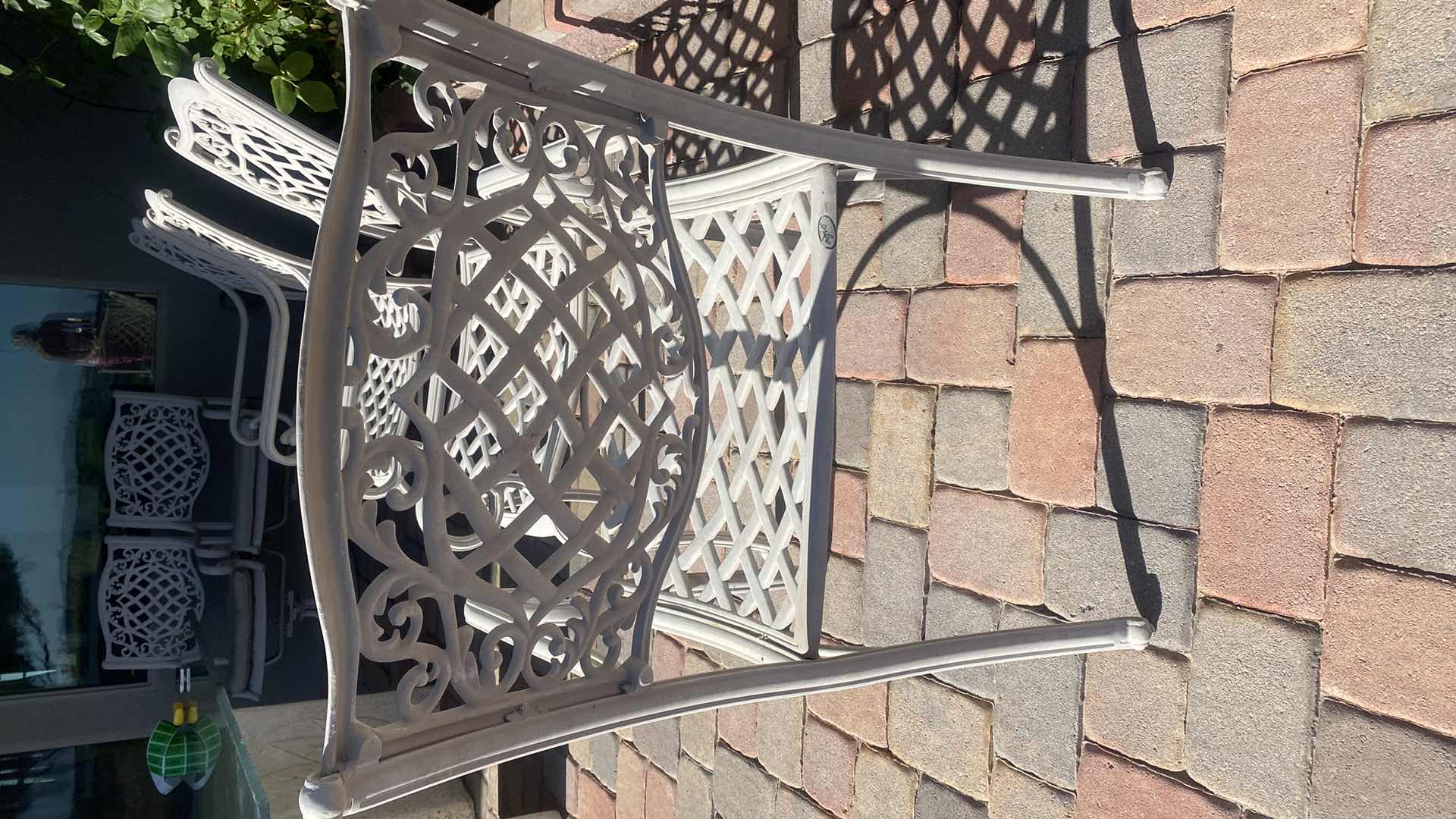 Photo 3 of 2- WROUGHT IRON PATIO ARM CHAIRS