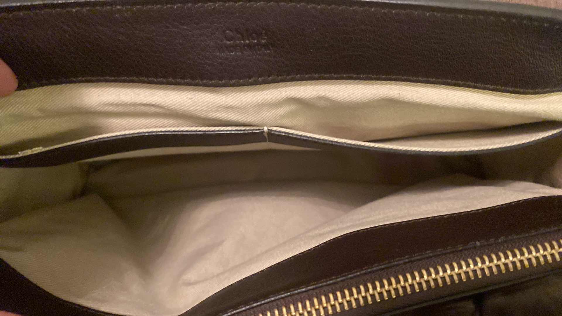 Photo 13 of AUTHENTIC GENTLY LOVED CHLOE MEDIUM FAYE DAY BAG  IN CARBON BROWN WITH TAG AND AUTHENTICATION PAPERWORK AND DUST BAG