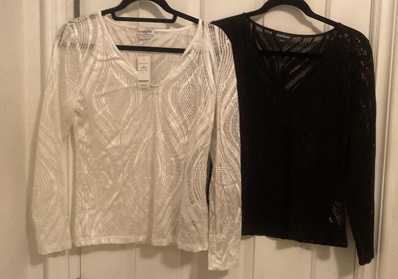Photo 1 of NEW (1 WITH TAG) LADIES SIZE LARGE BEBE TOPS