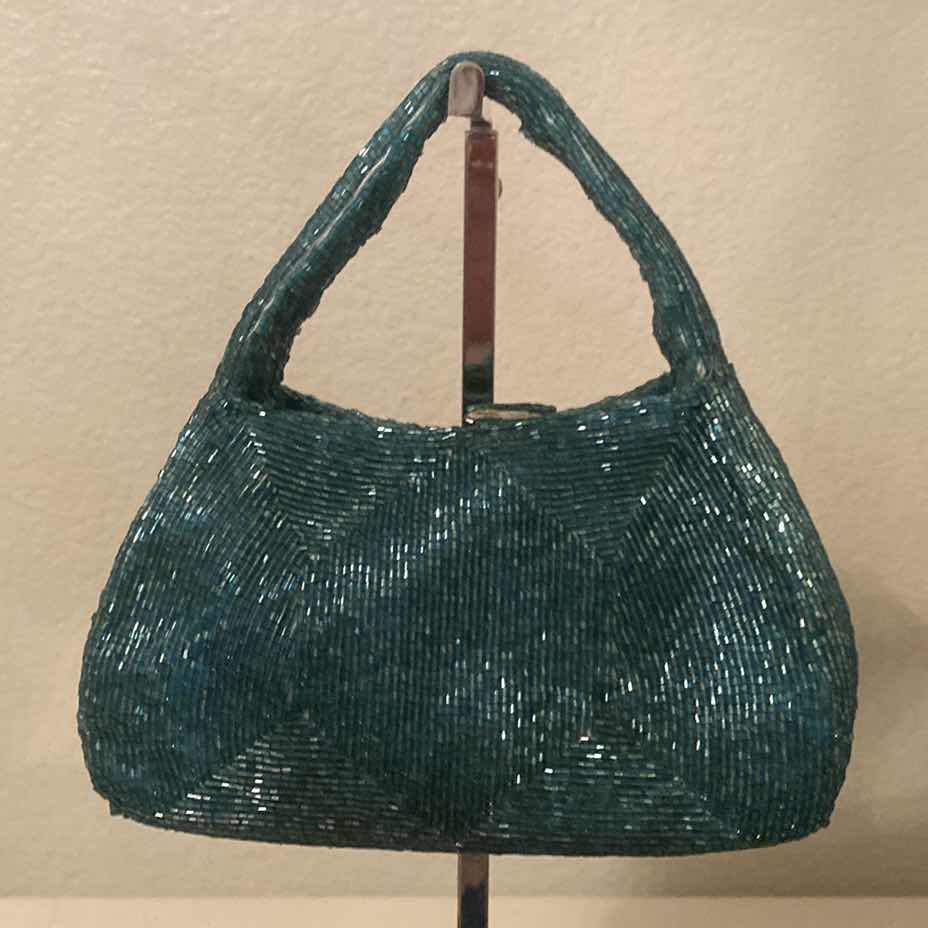 Photo 1 of SMALL TEAL SEQUIN BAG