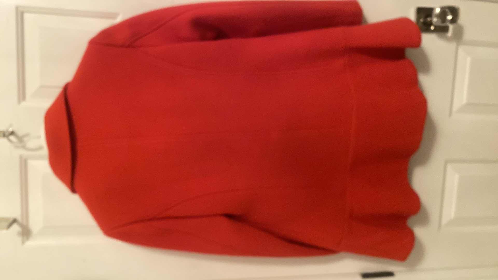 Photo 5 of GENTLY LOVED LADIES SIZE LARGE KATE SPADE NEW YORK RED COAT