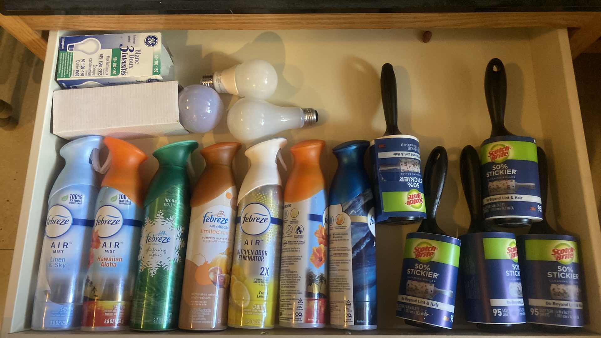 Photo 1 of CONTENTS KITCHEN CABINET - AIR FRESHNERS & LINT ROLLERS