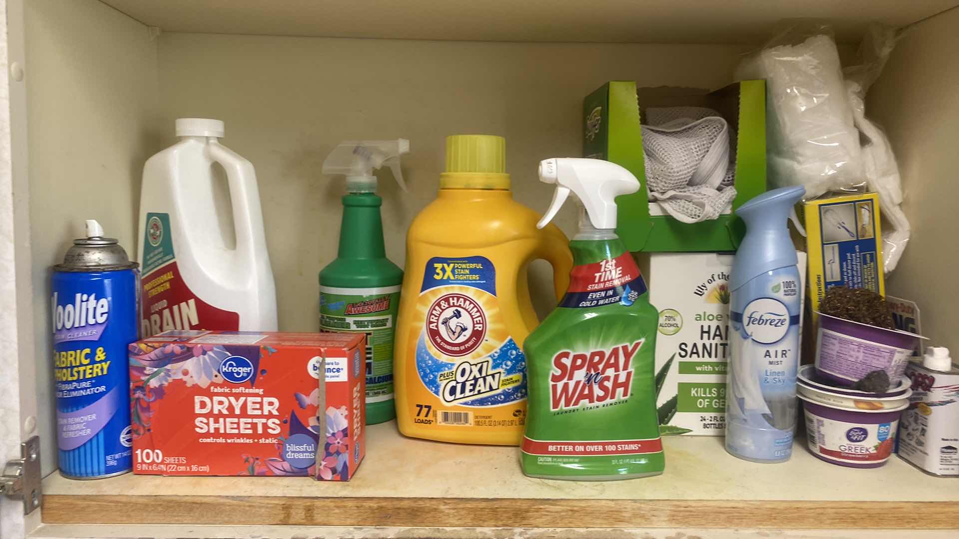 Photo 3 of CONTENTS OF LAUNDRY ROOM CABINET - LAUNDRY SUPPLIES & CLEANING SUPPLIES