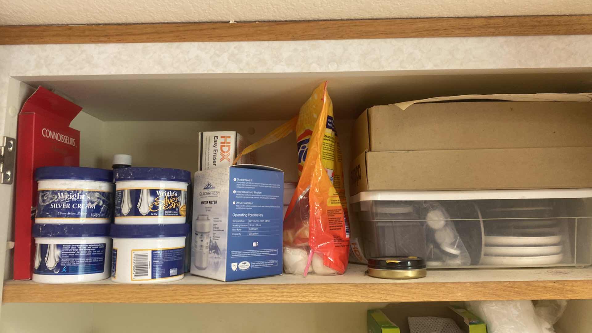 Photo 2 of CONTENTS OF LAUNDRY ROOM CABINET - LAUNDRY SUPPLIES & CLEANING SUPPLIES