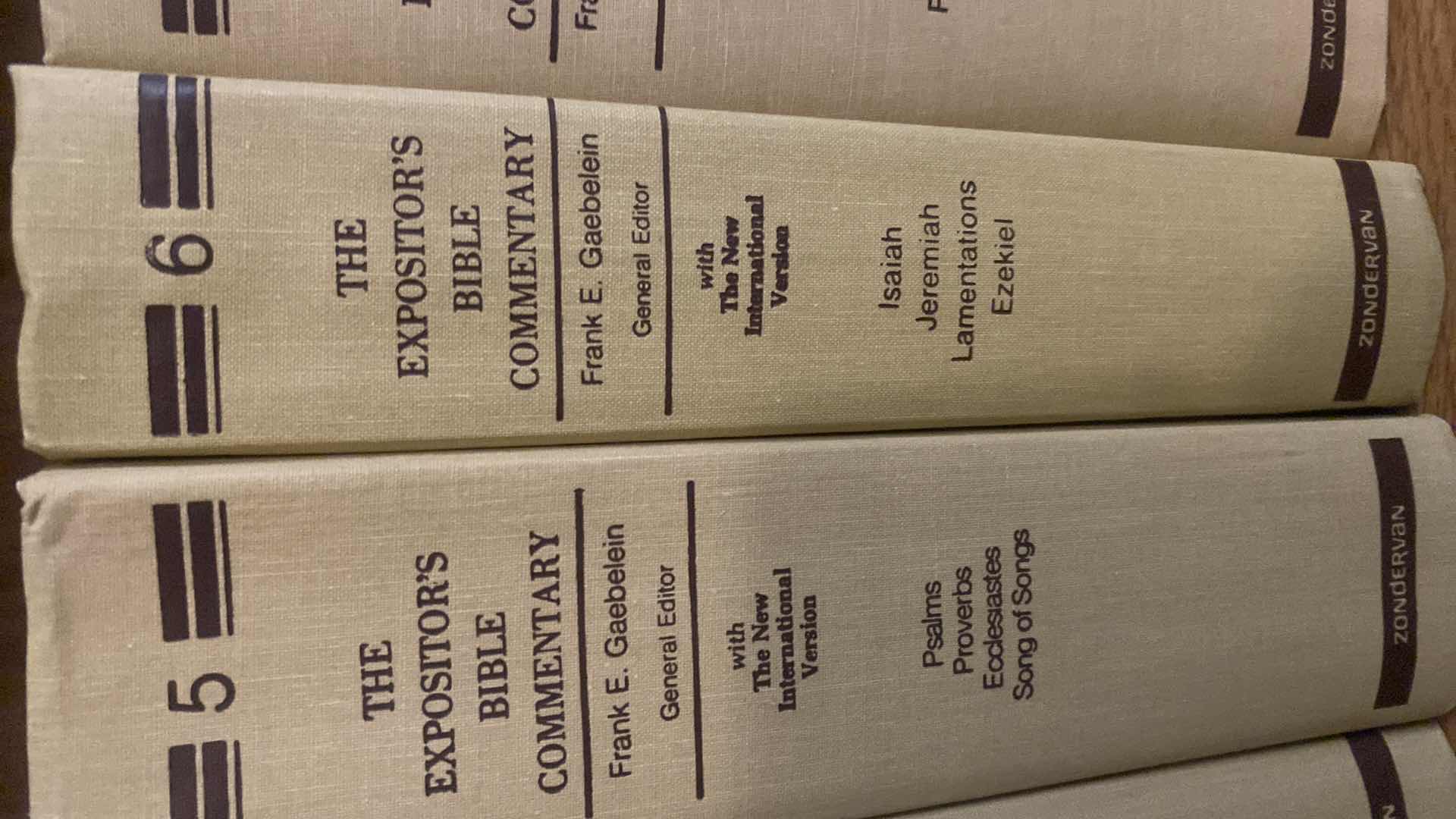 Photo 4 of 12 BOOK COLLECTION OF “THE EXPOSITORS BIBLE COMMENTARY” by FRANK E. GAEBELEIN PUBLISHED 1979 to 1981