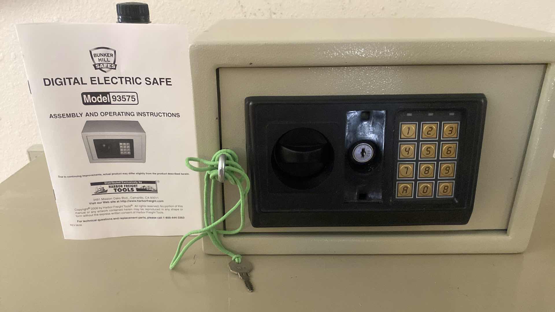 Photo 1 of BUNKER HILL DIGITAL ELECTRIC SAFE WITH KEYS