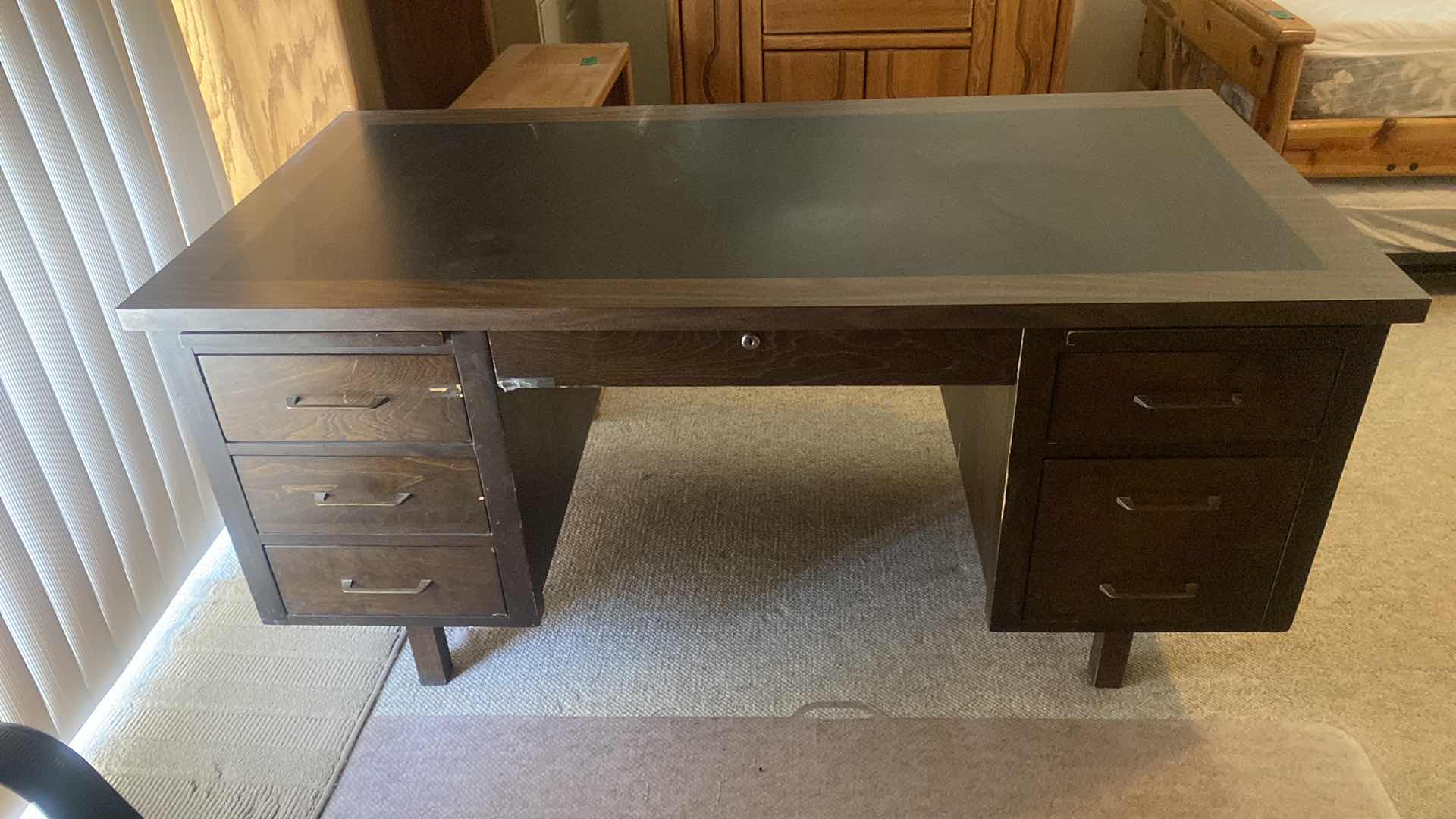 Photo 1 of 6 DRAWER WOOD DESK 
60” x 30” H 29”