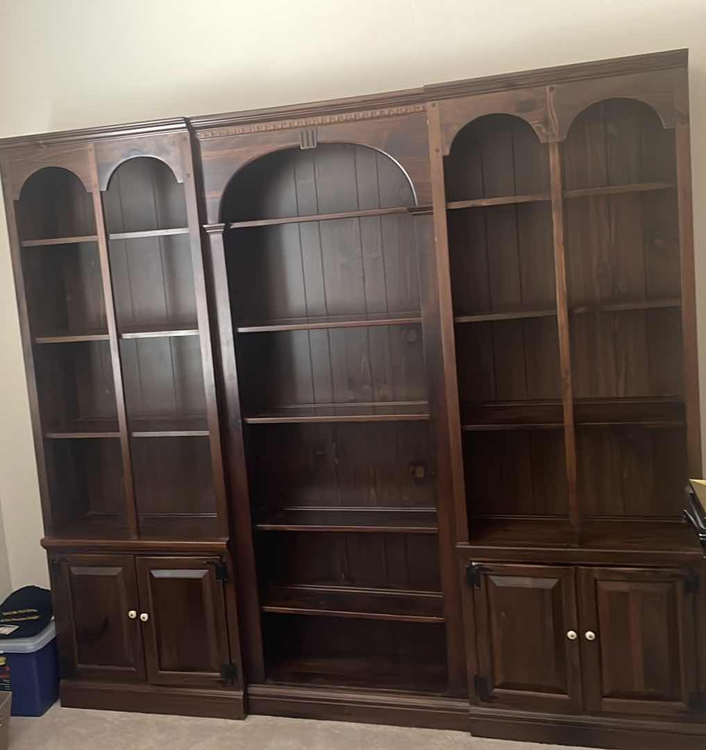 Photo 1 of DARK WOOD BOOKCASE 94" x12" X 80"