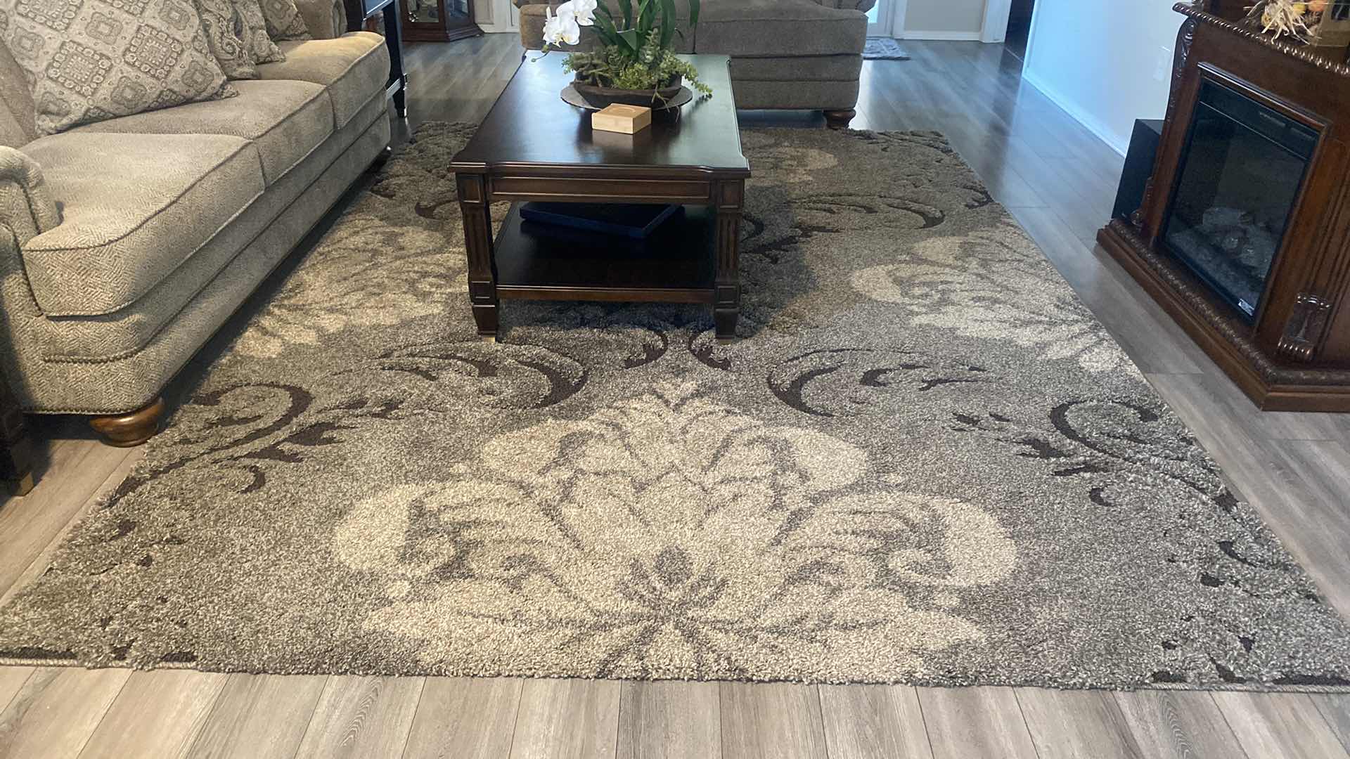 Photo 1 of ENCHANT COLLECTION SMOKE BEIGE AREA RUG 7’7” x 10’ 6”