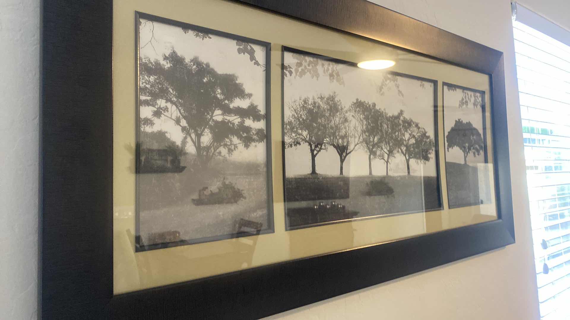 Photo 4 of FRAMED TREES SIGNED PRINT ARTWORK 45” x 21”