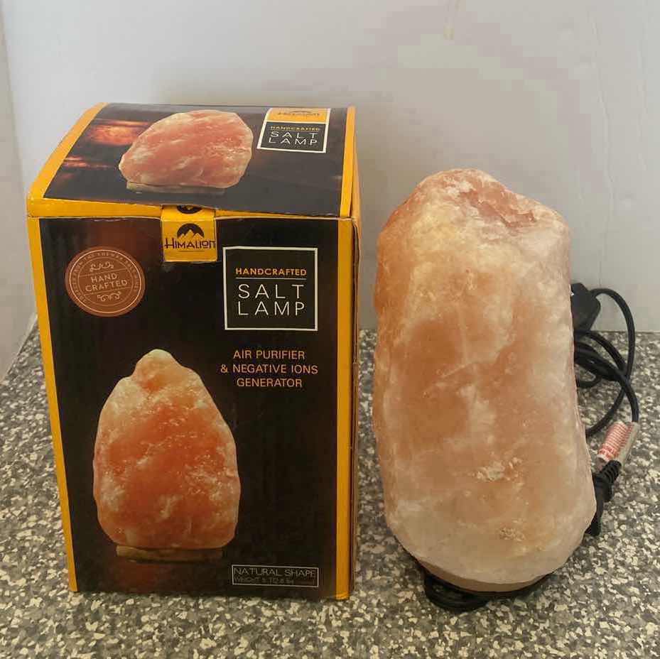 Photo 1 of HANDCRAFTED HIMALAYAN SALT LAMP H9”