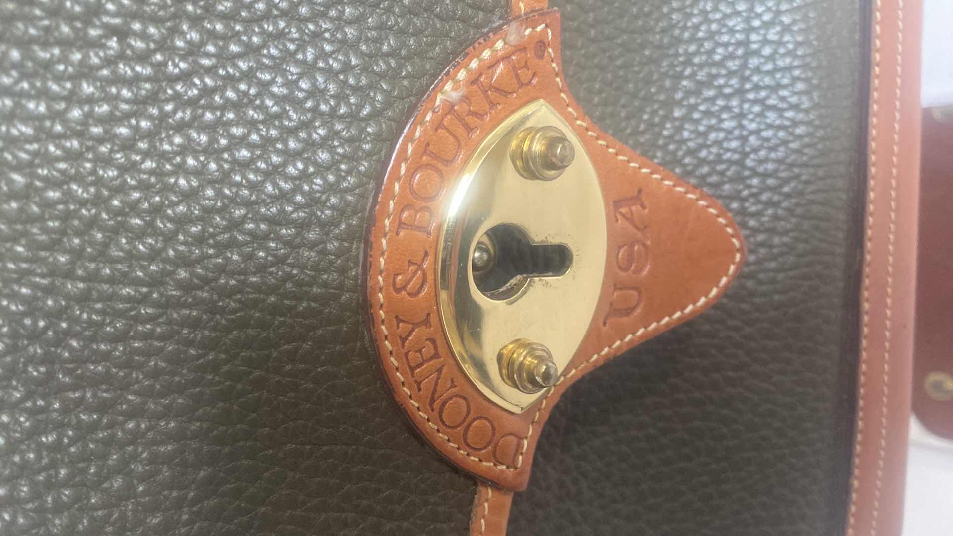 Photo 2 of DOONEY & BOURKE HANDBAG BROWN LEATHER