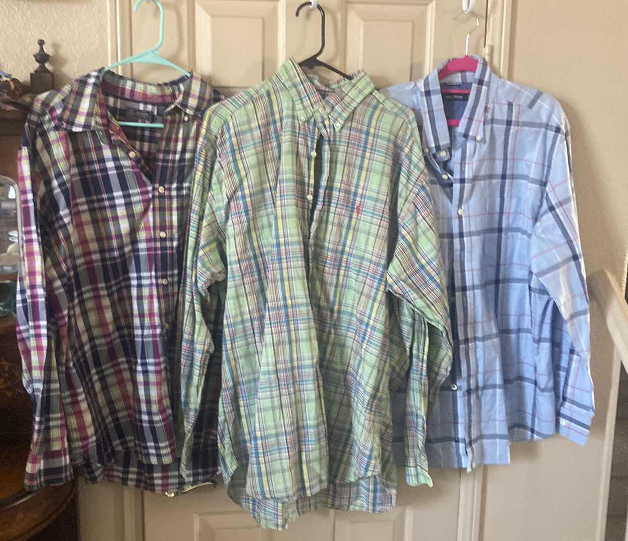 Photo 1 of 3-MENS SIZE XL LONG SLEEVE SHIRTS ARROW RALPH LAUREN & NAUTICA