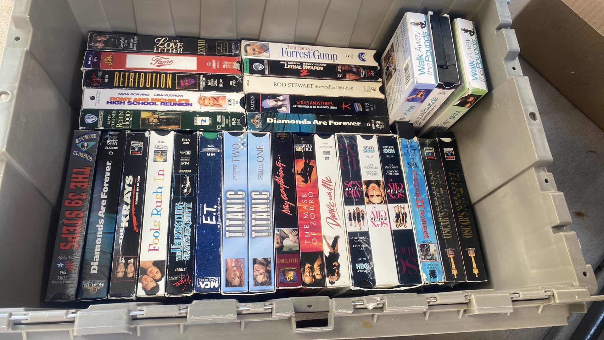 Photo 10 of 2-TOTES VHS TAPES VARIOUS MOVIES & FITNESS