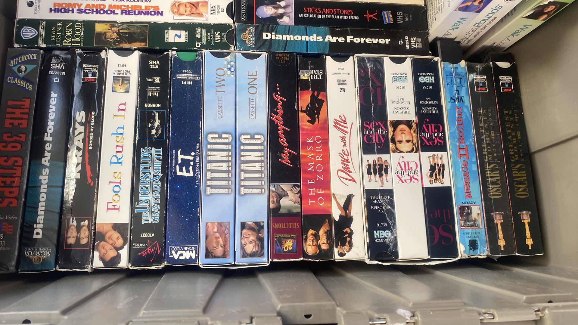 Photo 11 of 2-TOTES VHS TAPES VARIOUS MOVIES & FITNESS