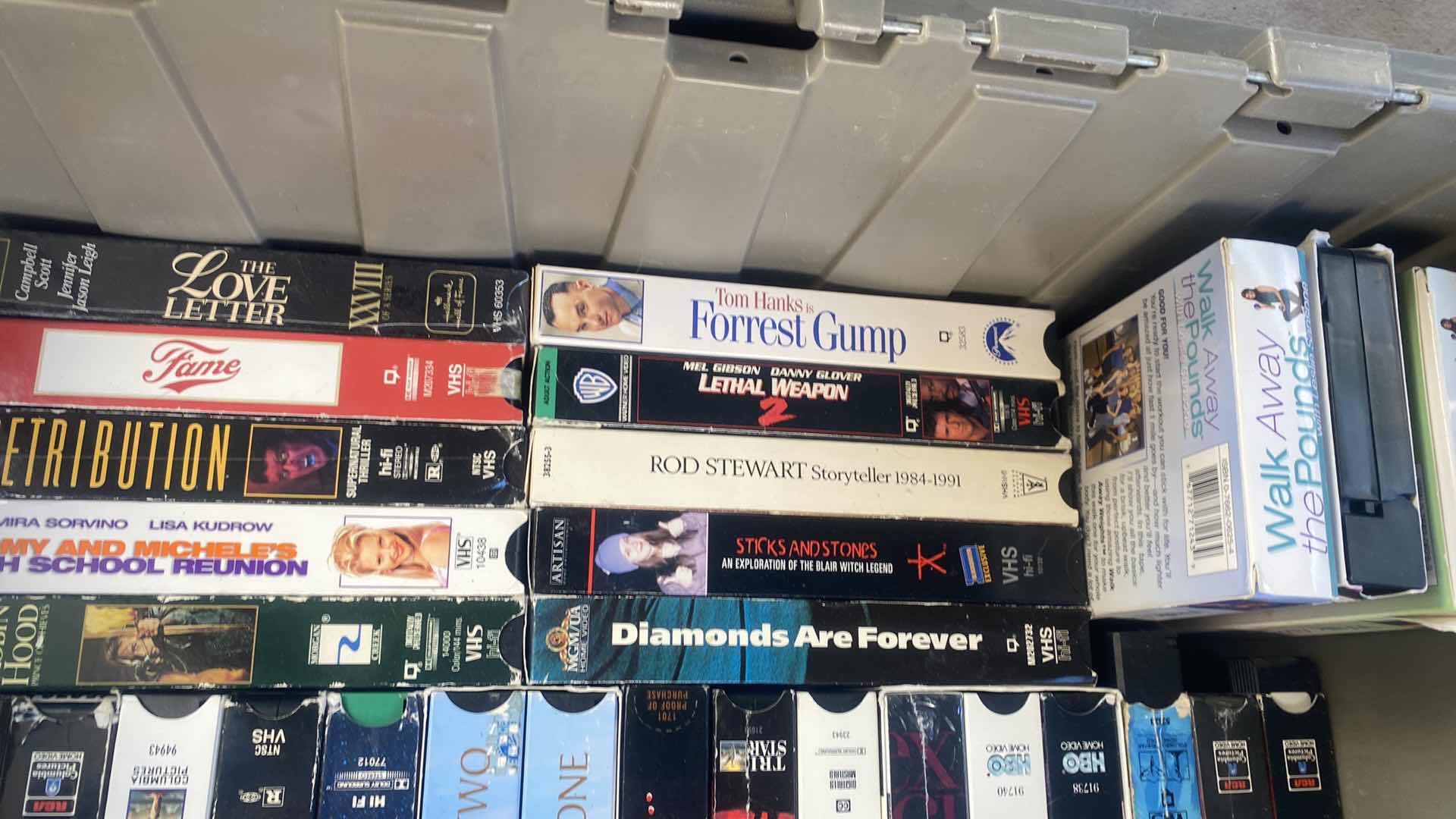 Photo 12 of 2-TOTES VHS TAPES VARIOUS MOVIES & FITNESS