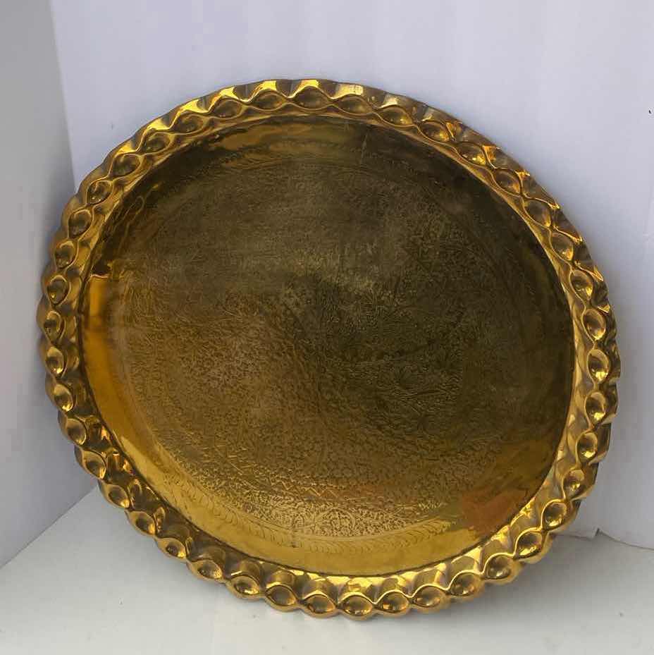 Photo 1 of 24” BRASS  DECORATIVE TRAY