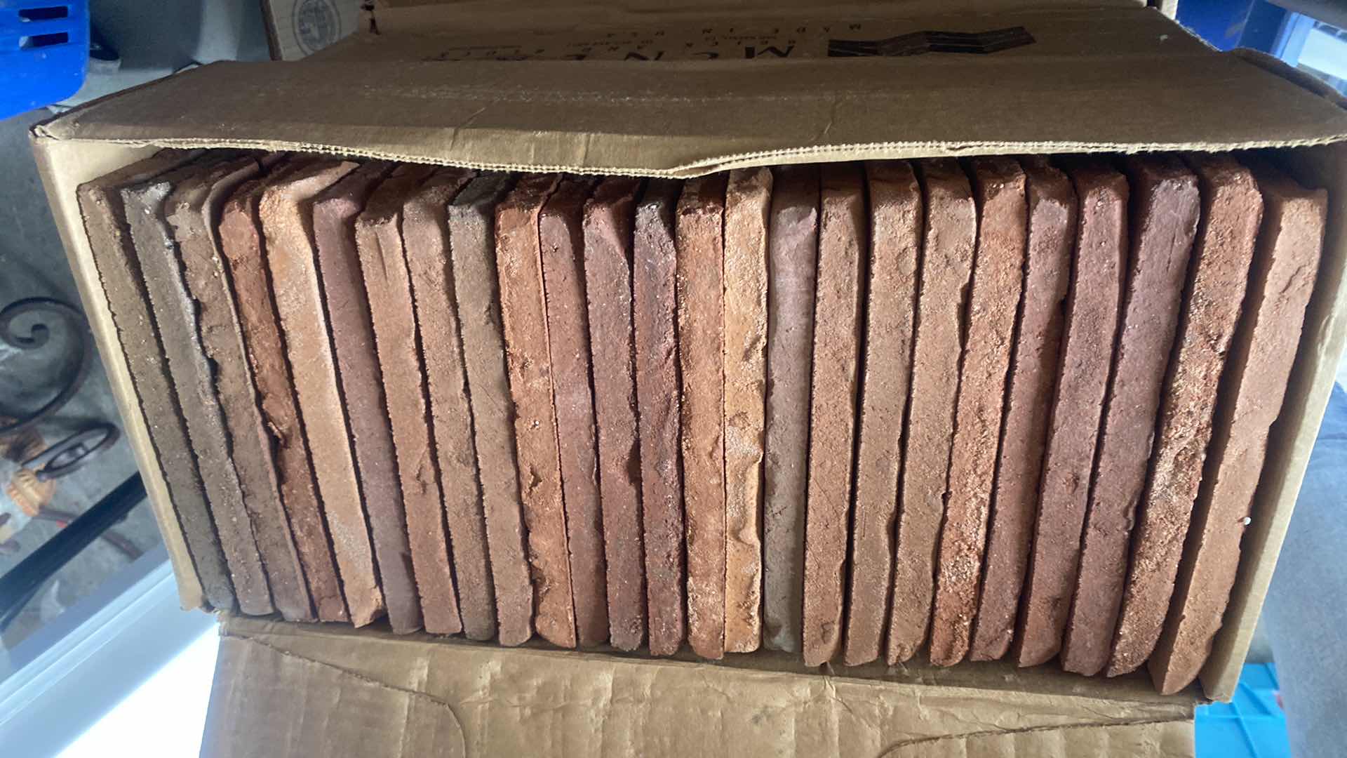 Photo 1 of BOX OF 50 MC NEAR BRICK & BLOCK THIN BRICKS  8 1/4” X 2 1/2” ( 6 boxes available all sold separately)