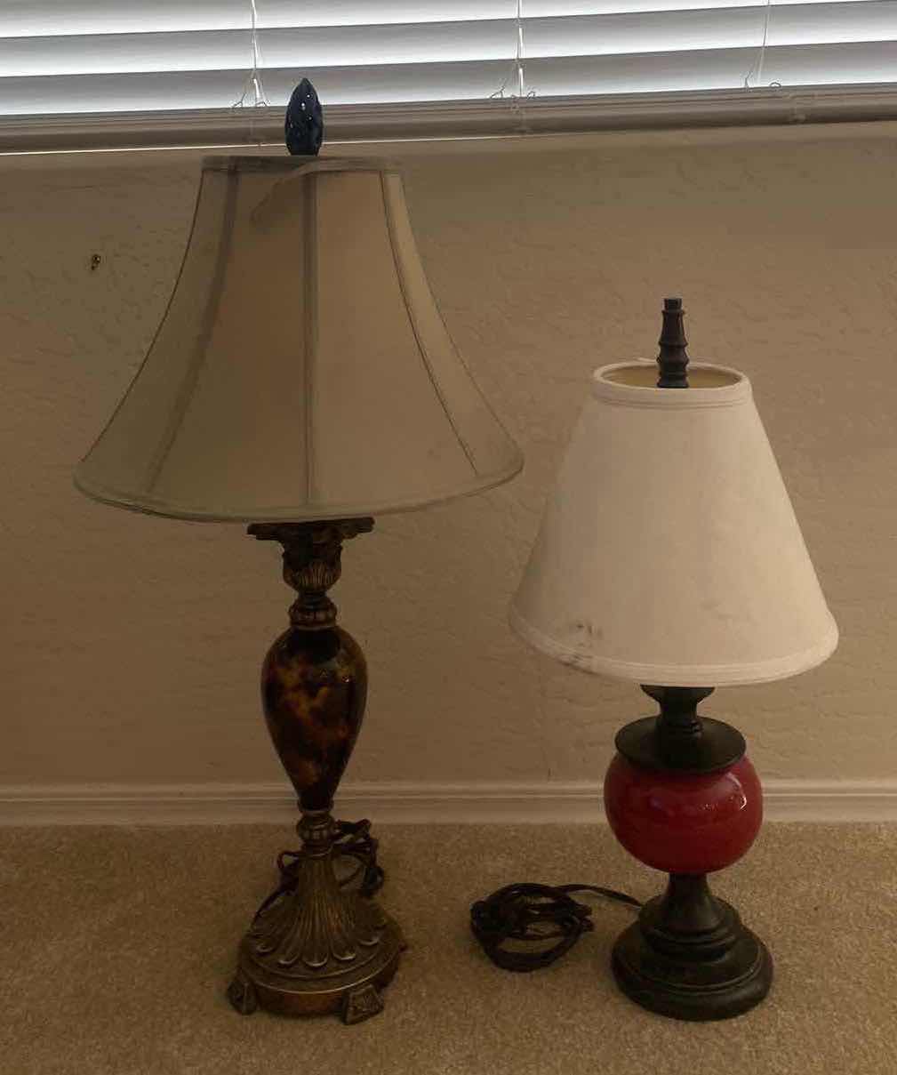 Photo 1 of PAIR OF TABLE LAMPS H 31”