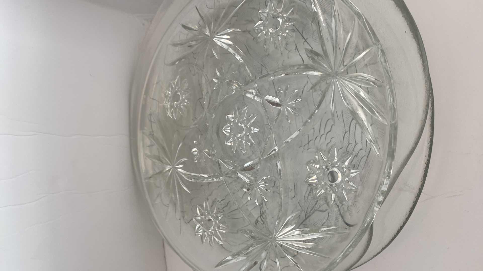 Photo 2 of 5-GLASS HOLIDAY PLATTERS