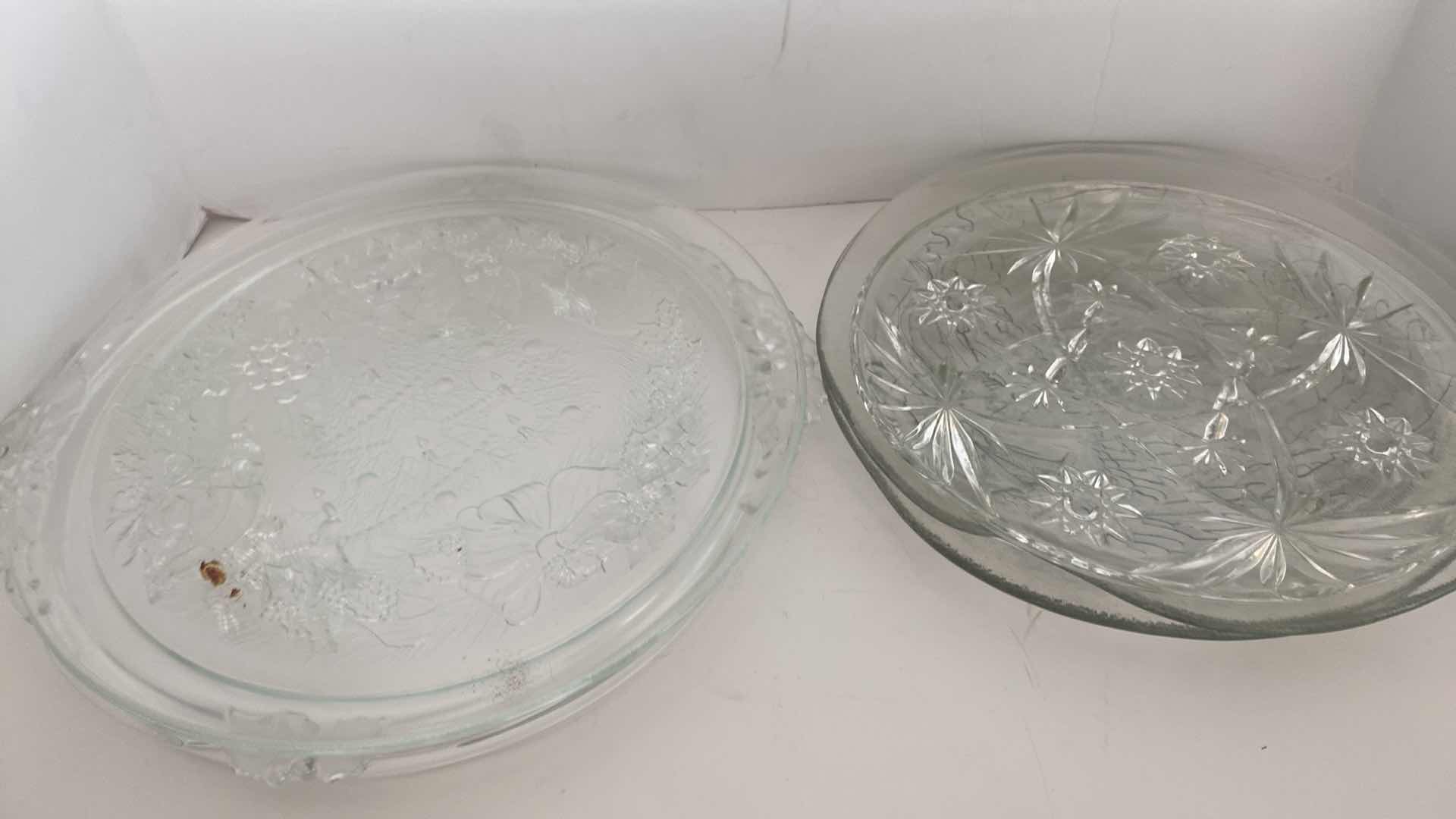 Photo 1 of 5-GLASS HOLIDAY PLATTERS