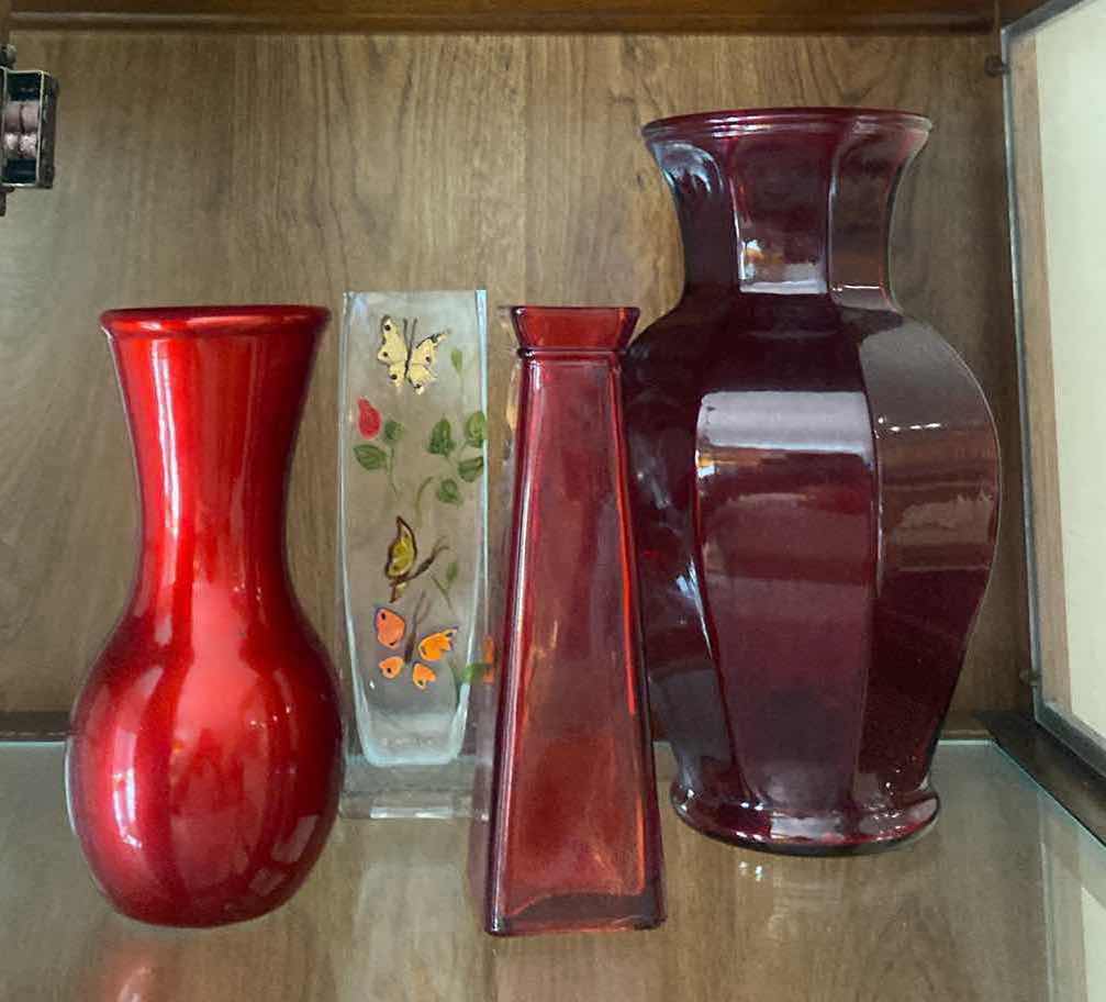 Photo 1 of 4-VASES TALLEST H 10 1/2”