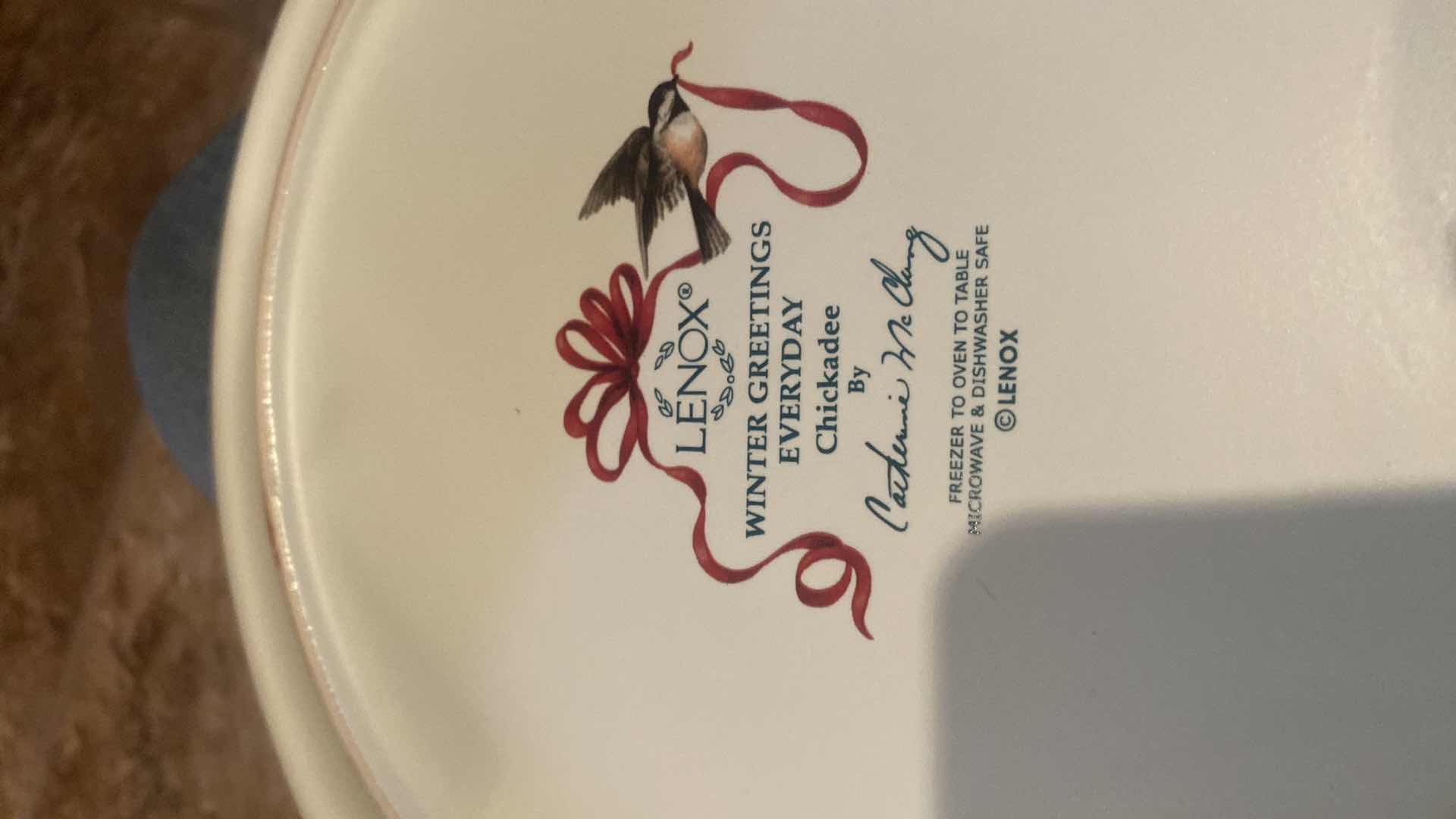 Photo 2 of  24-LENOX WINTER GREETINGS EVERYDAY DINNER PLATES & BOWLS