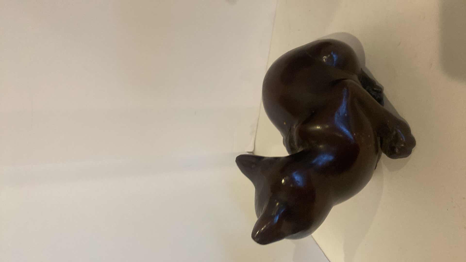 Photo 3 of 2-CERAMIC CAT STATUES H 8 3/4”