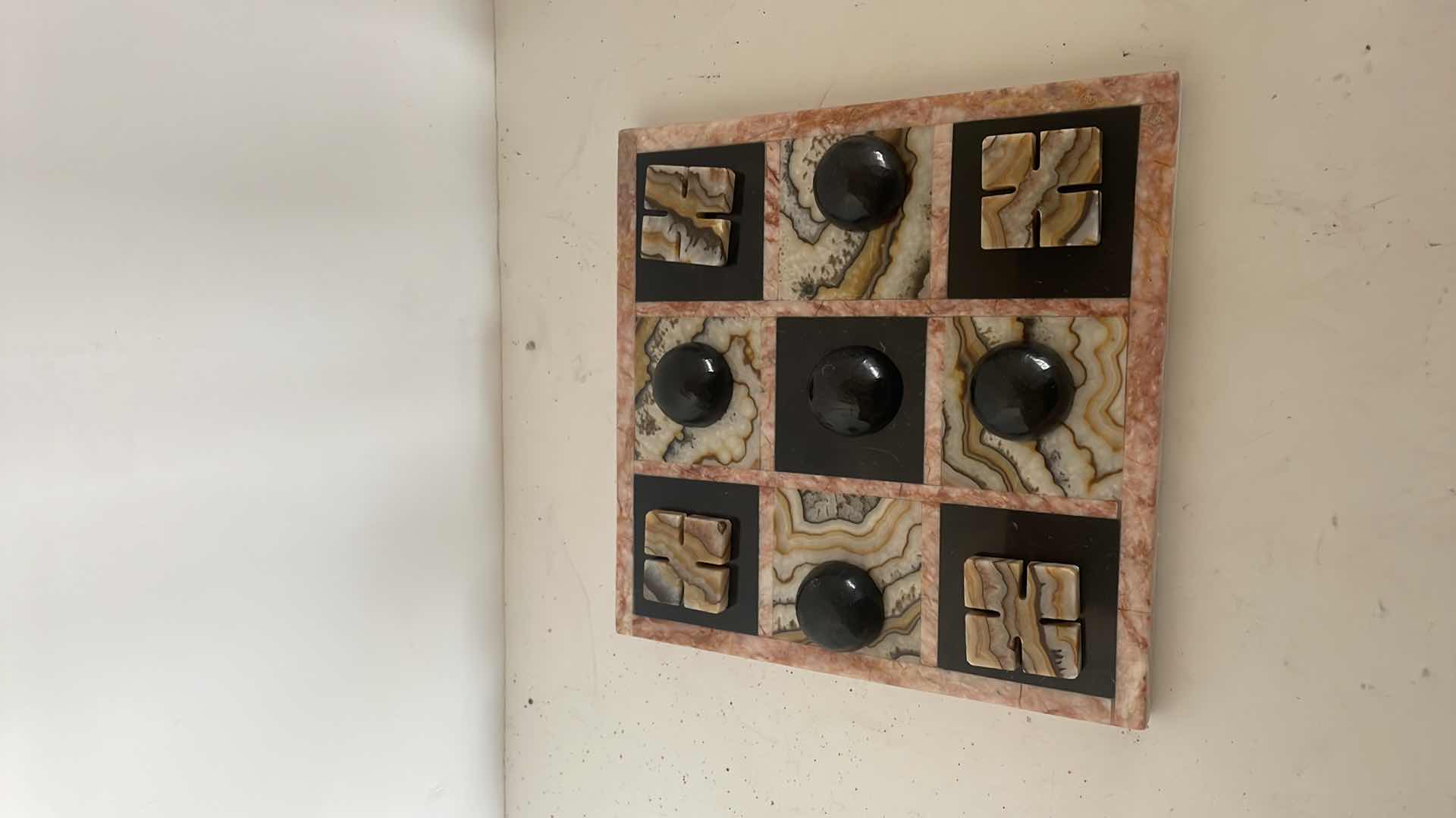 Photo 3 of HAND CARVED STONE GAME BOARD 8”Wx8”H