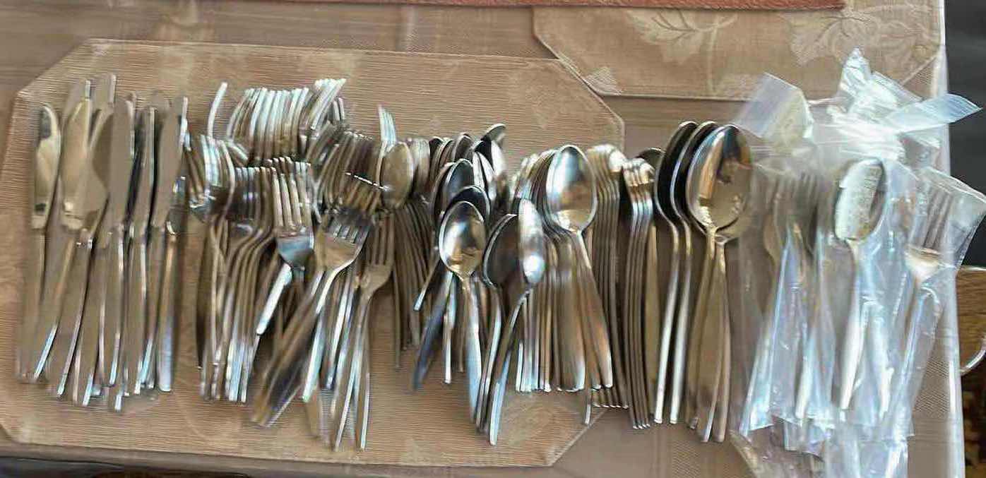 Photo 1 of AMERICAN STAINLESS CUTLERY 145 PCS