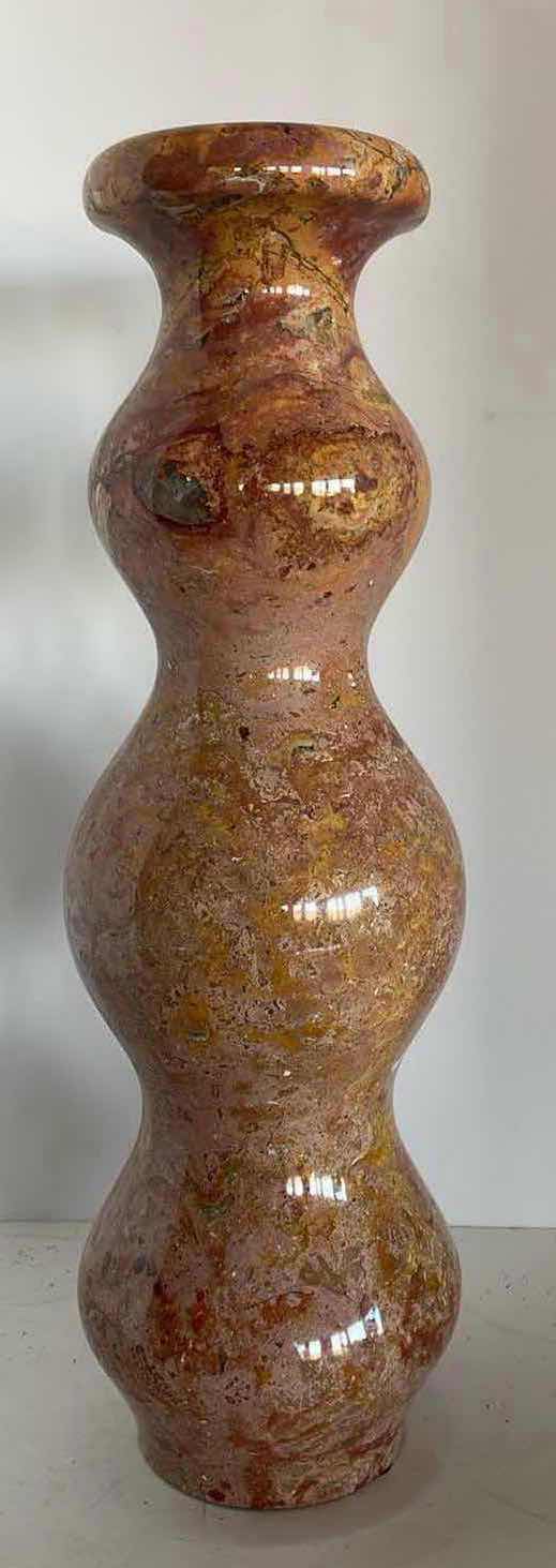 Photo 1 of HAND CARVED MARBLE VASE 16”H