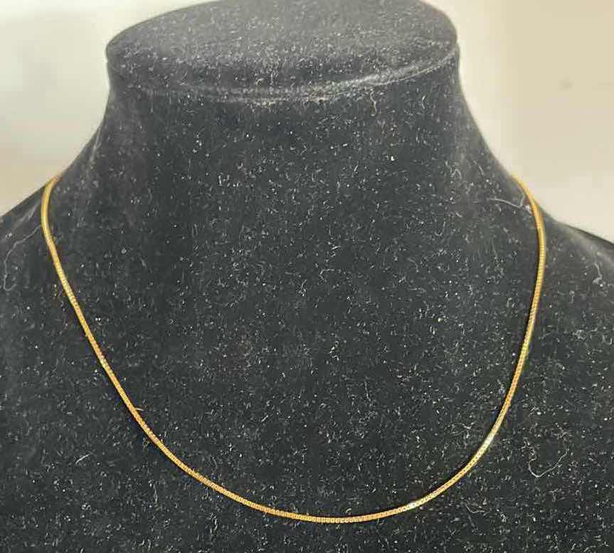 Photo 1 of FINE JEWELRY- 9” 14K GOLD BOX CHAIN