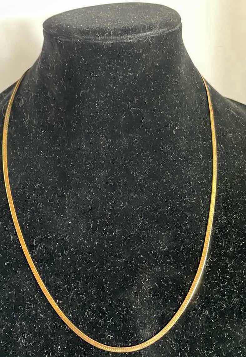 Photo 1 of FINE JEWELRY- 12” 14K GOLD HERRINGBONE CHAIN