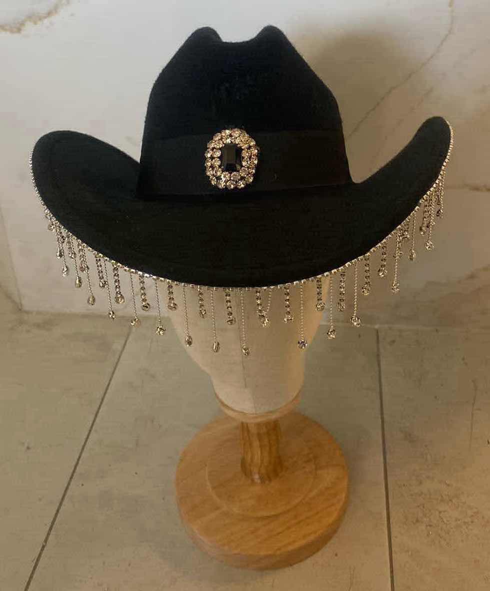 Photo 1 of NEW CUSTOM DESIGNED FELT WESTERN COWGIRL HAT (ADJUSTABLE)