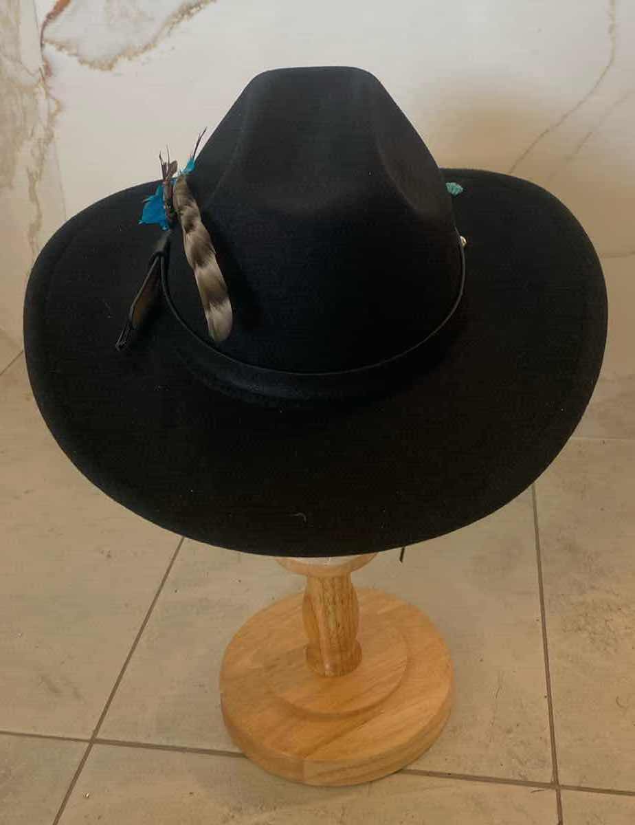 Photo 3 of NEW CUSTOM DESIGNED FELT WESTERN COWGIRL HAT (ADJUSTABLE)