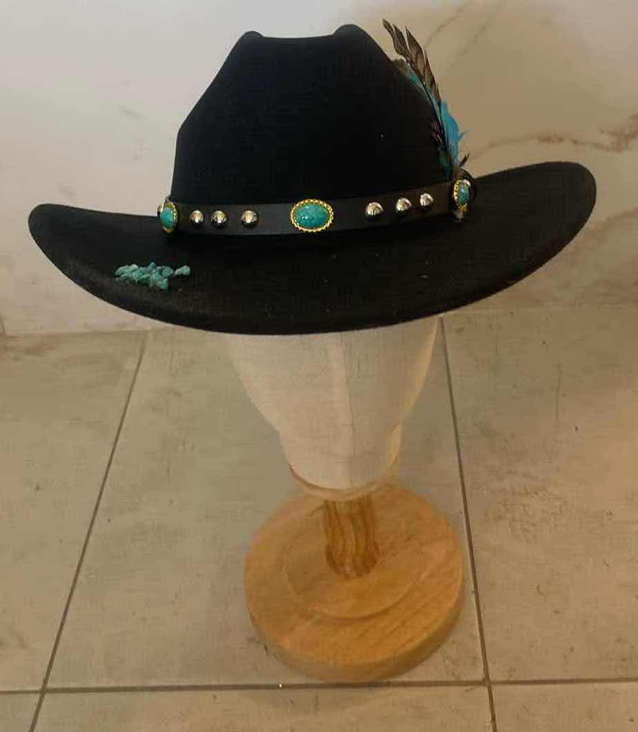 Photo 1 of NEW CUSTOM DESIGNED FELT WESTERN COWGIRL HAT (ADJUSTABLE)