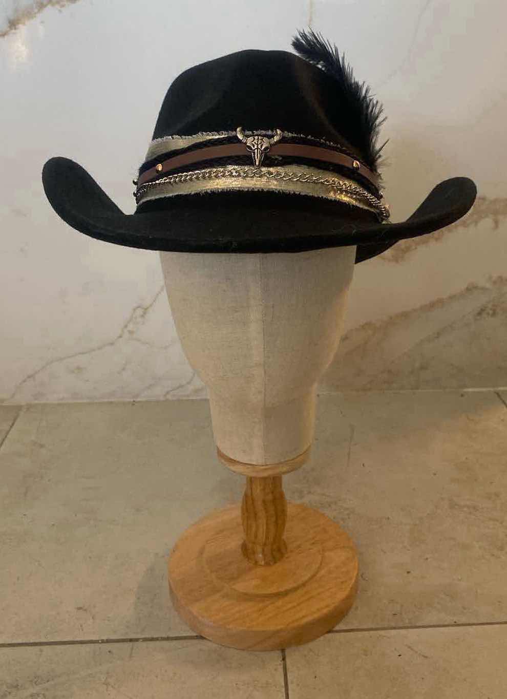 Photo 1 of NEW CUSTOM DESIGNED FELT WESTERN COWGIRL HAT (ADJUSTABLE)