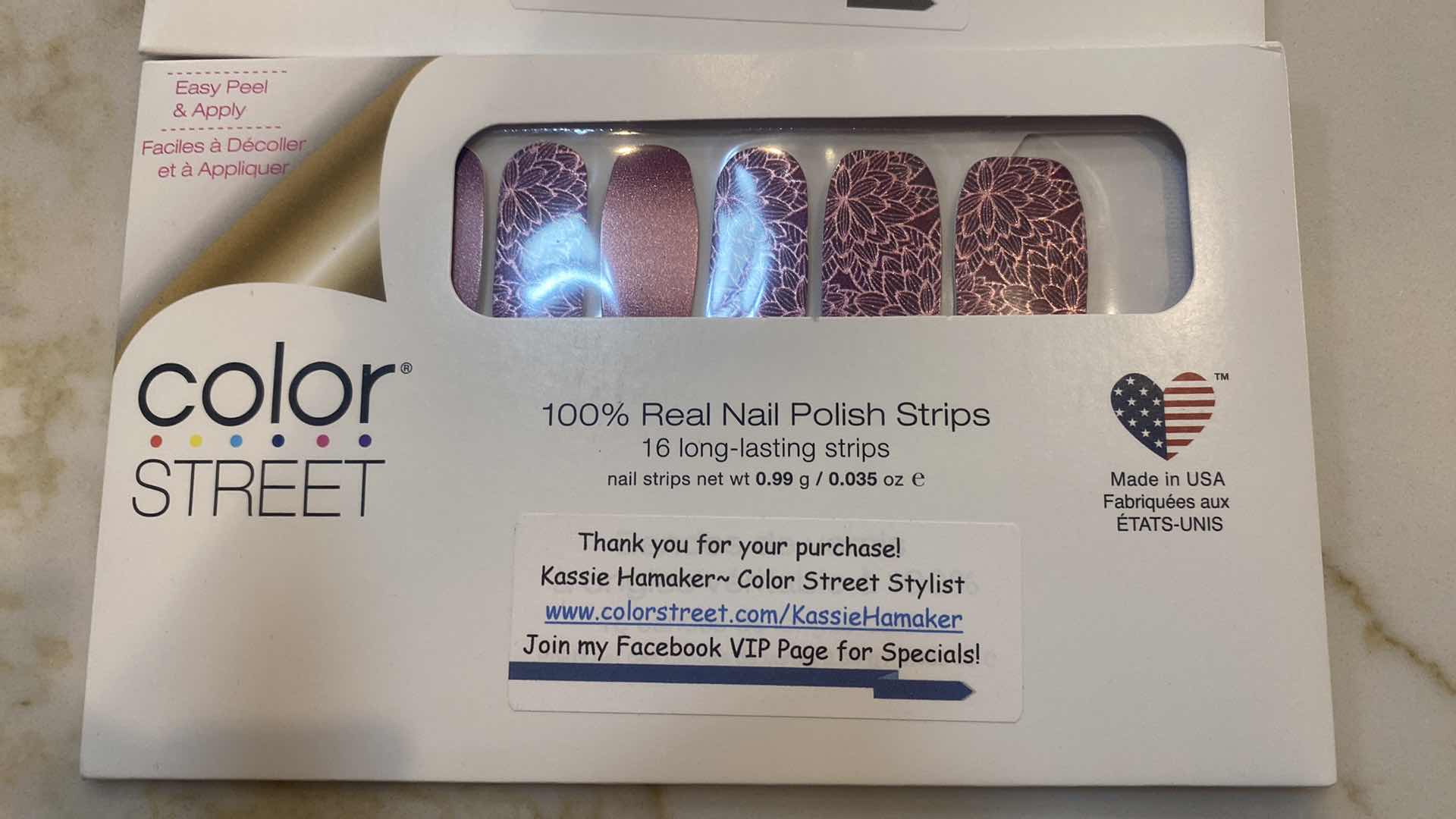 Photo 2 of NEW  5 - COLOR STREET 100% REAL NAIL POLISH STRIPS