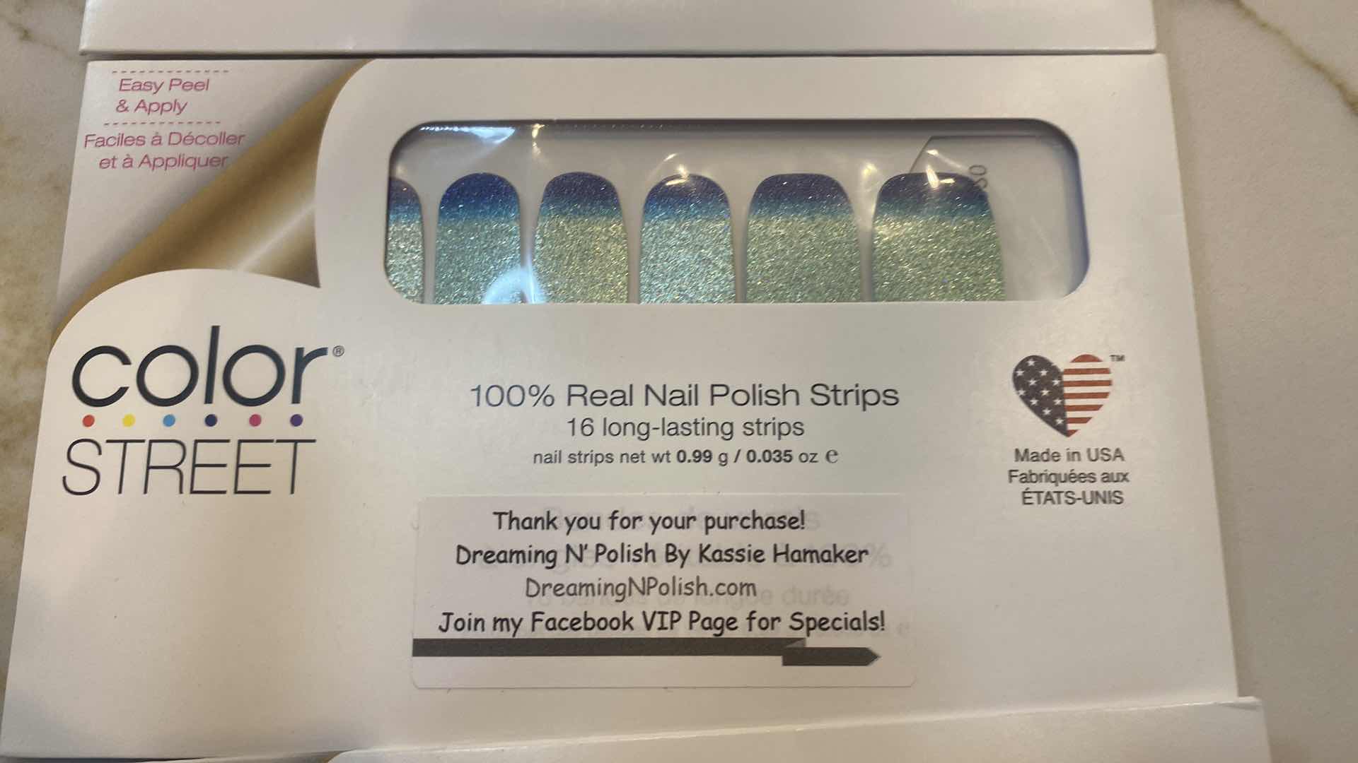 Photo 3 of NEW  5 - COLOR STREET 100% REAL NAIL POLISH STRIPS