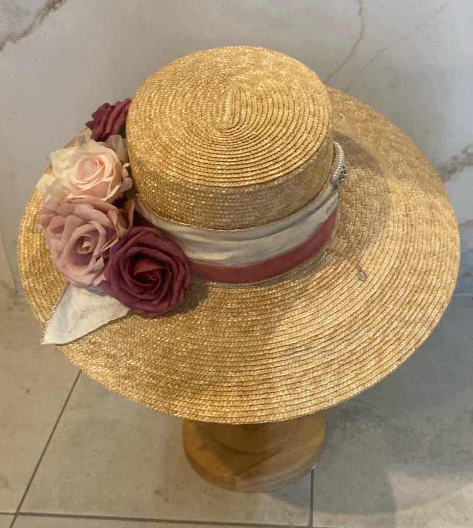 Photo 4 of NEW CUSTOMER DESIGNED STRAW SUNHAT (ONE SIZE FITS ALL)