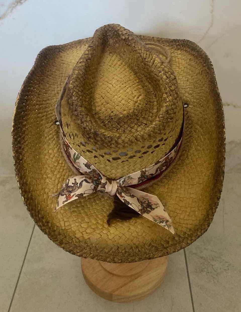 Photo 3 of NEW CUSTOM DESIGNED STRAW WESTERN COWGIRL HAT (ADJUSTABLE)