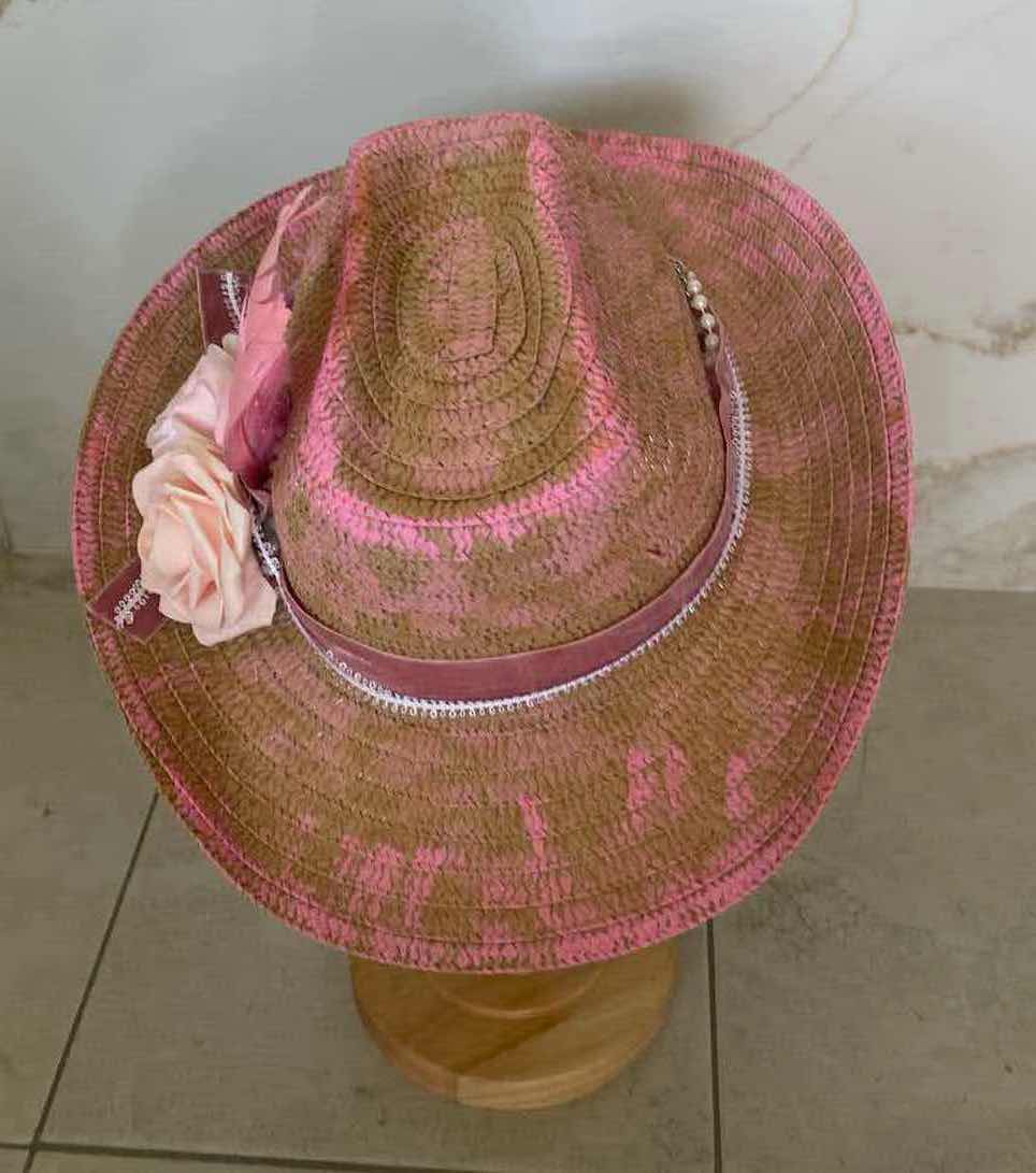 Photo 5 of NEW CUSTOM DESIGNED STRAW WESTERN COWGIRL HAT (ADJUSTABLE)